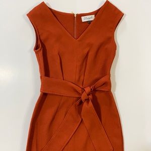Burnt Orange A-line dress